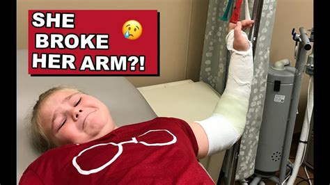 she broke her arm